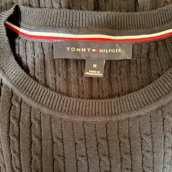 Tommy Hilfiger Blue Cable Knit Sweater - Picture 8 of 8